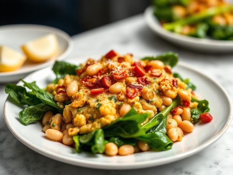 Swiss Chard and White Bean Gratin