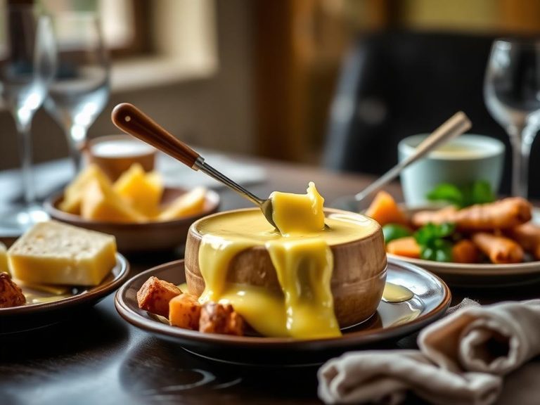 Swiss cheese fondue