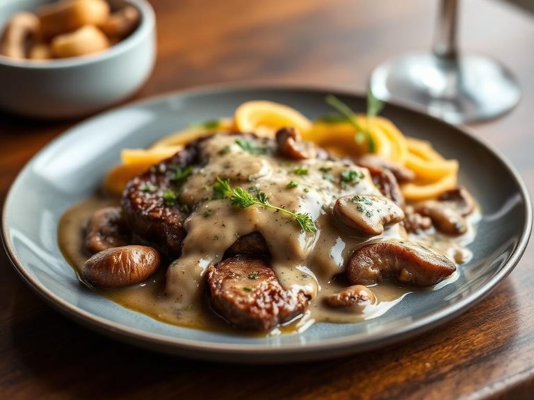 Swiss Steak with Mushroom Sauce