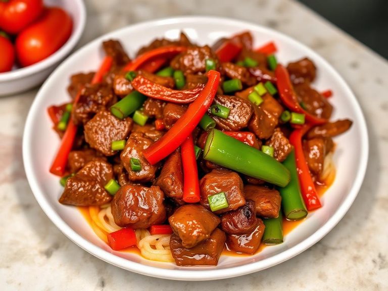 Szechuan Beef with Bell Peppers