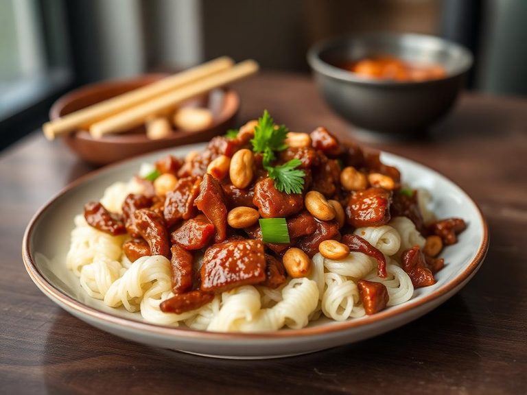 Szechuan Beef with Peanuts