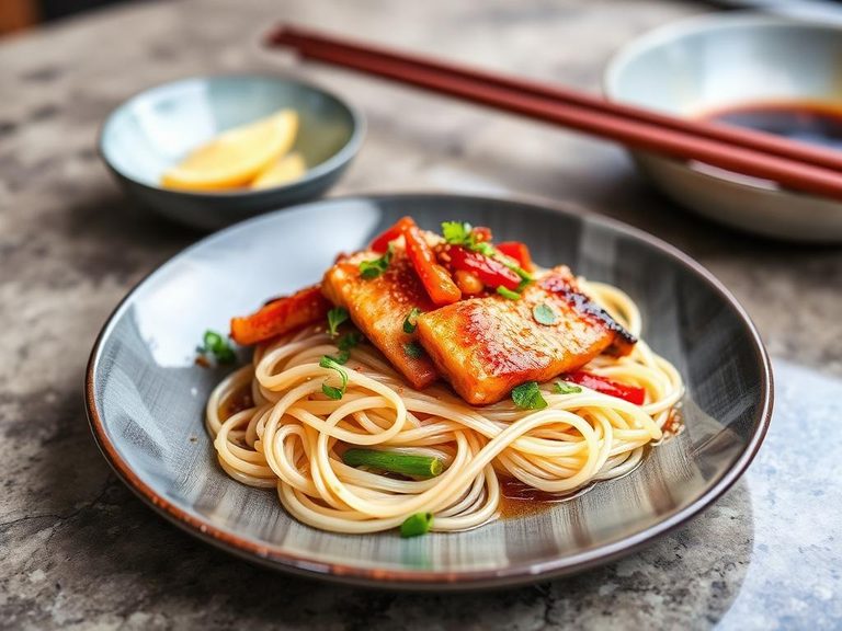 Szechuan Fish with Glass Noodles