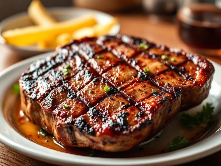 T-bone steak grilled or pan-seared