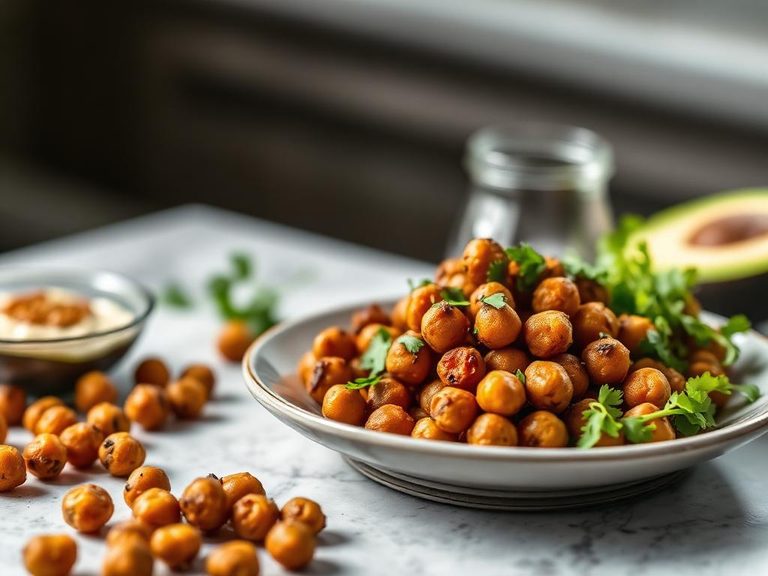 Taco-Flavored Roasted Chickpeas