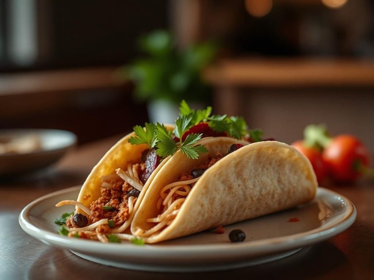 Taco or burrito garnish