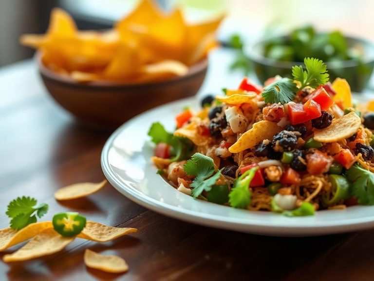 Taco Salad with Nacho Chips