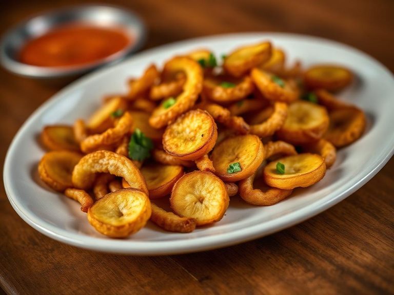 Tajadas (fried plantain strips, common in Central America)