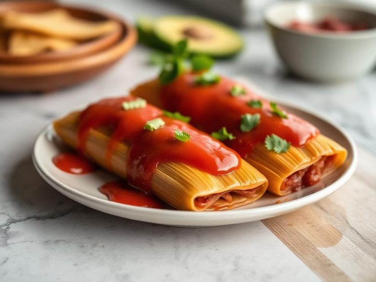 Tamales Rojos (Red Pork Tamales)