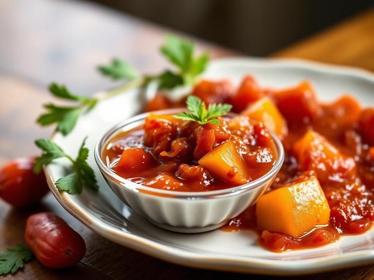 Tamarind chutney (sweet-sour condiment)