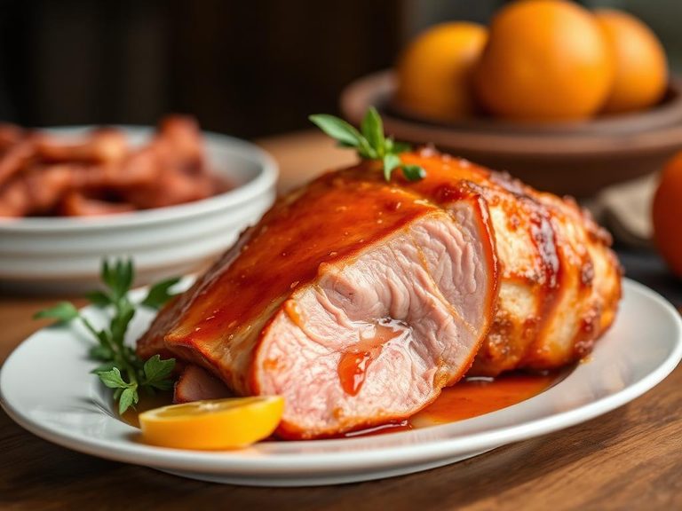 Tangerine Glazed Ham