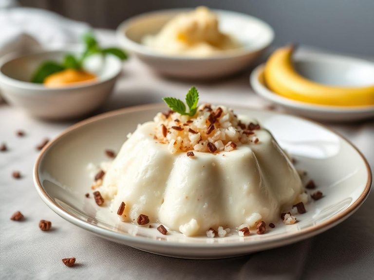 Tapioca pudding topping