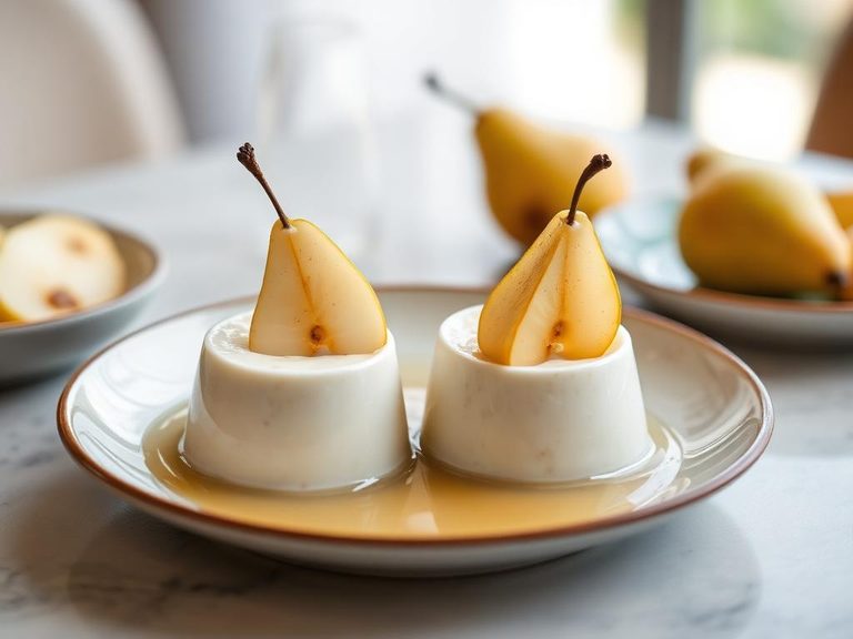 Tapioca Pudding with Pears
