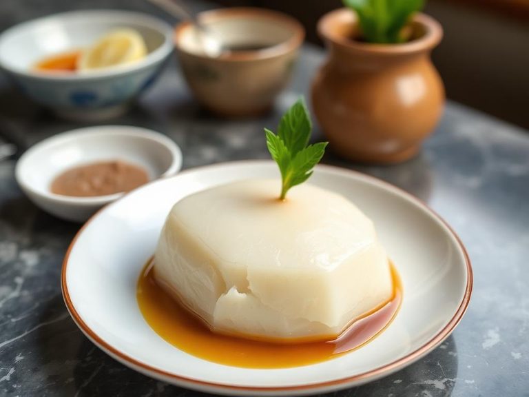 Taro pudding (e.g., Chinese or Vietnamese desserts)