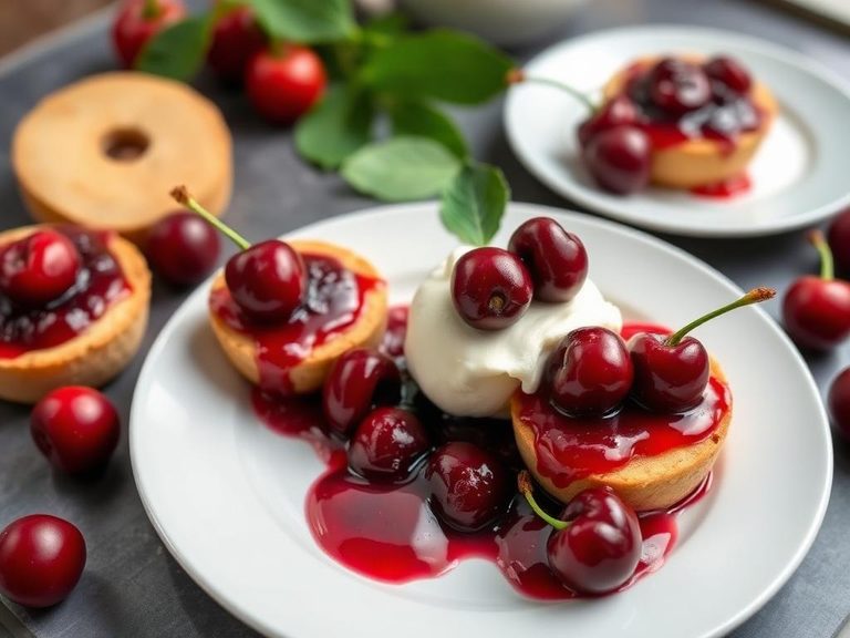 Tart cherry compote for desserts