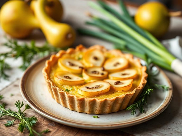 Tarte aux Poireaux (French leek tart)