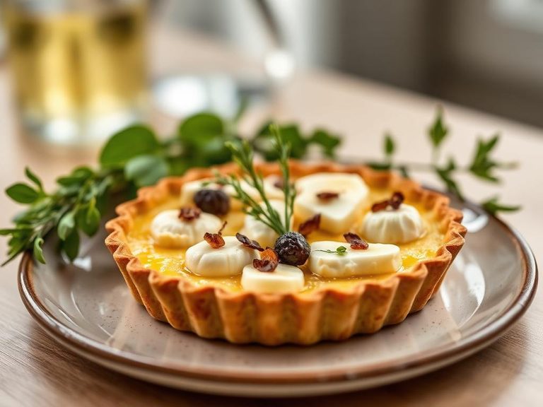 Tarte fine aux poires et Roquefort