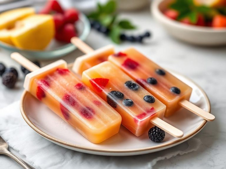 Tea-Infused Fruit Popsicles