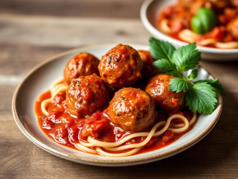 Tempeh 'Meatballs' in Marinara