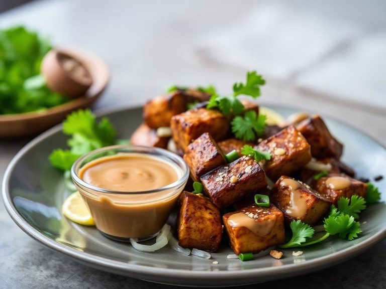 Tempeh Satay with Peanut Sauce