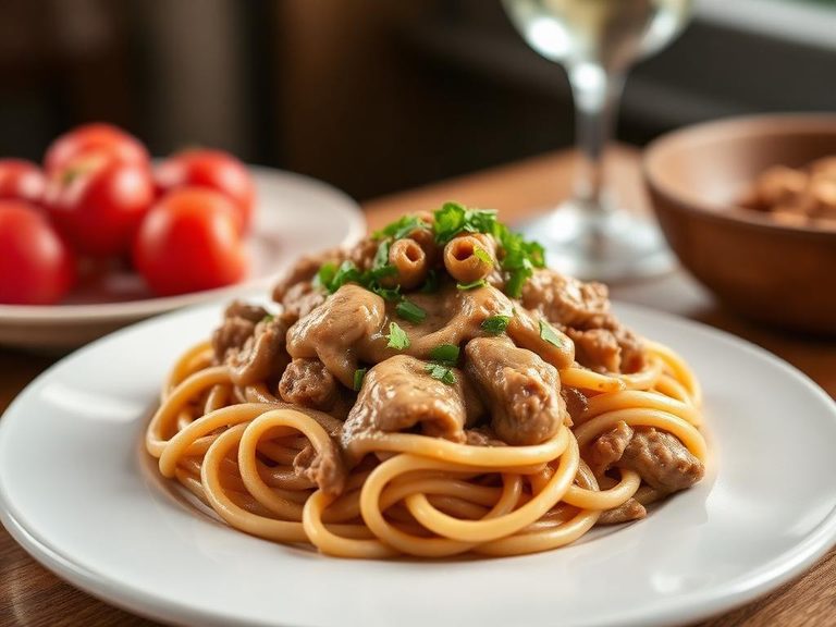 Tempeh Stroganoff