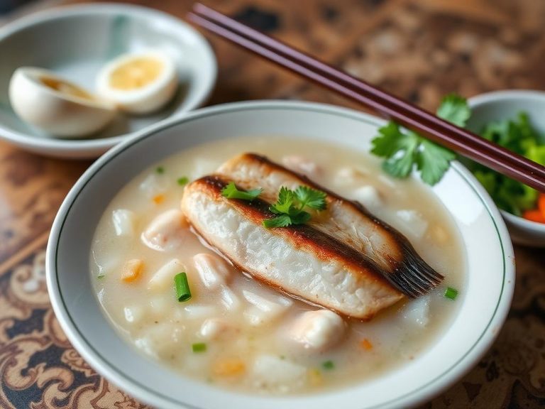 Teochew-style Congee with Fish