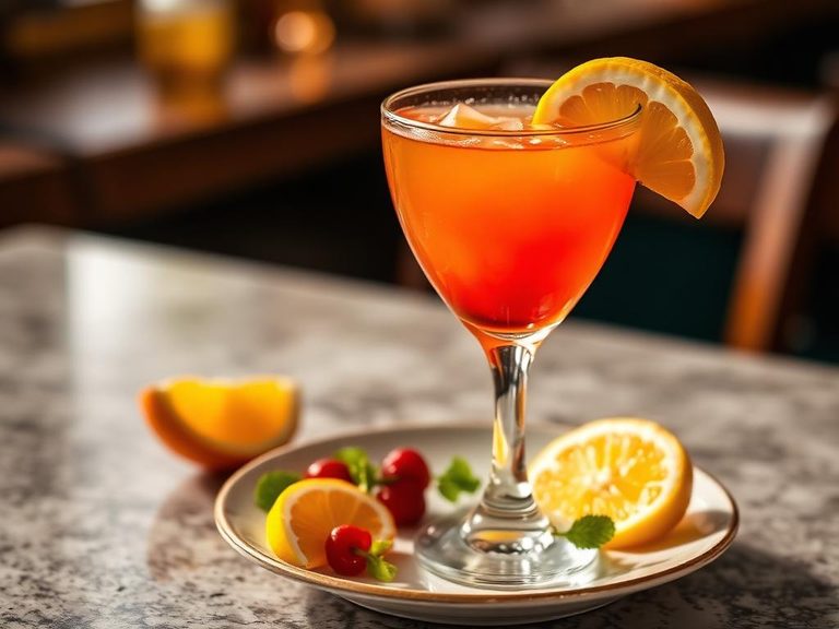 Tequila Sunrise Cocktail