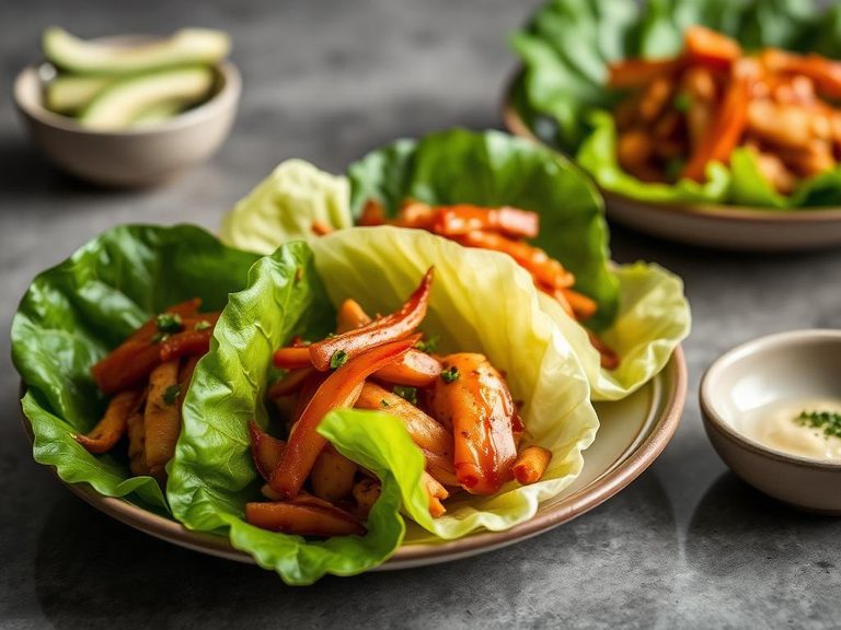 Teriyaki Chicken Lettuce Wraps