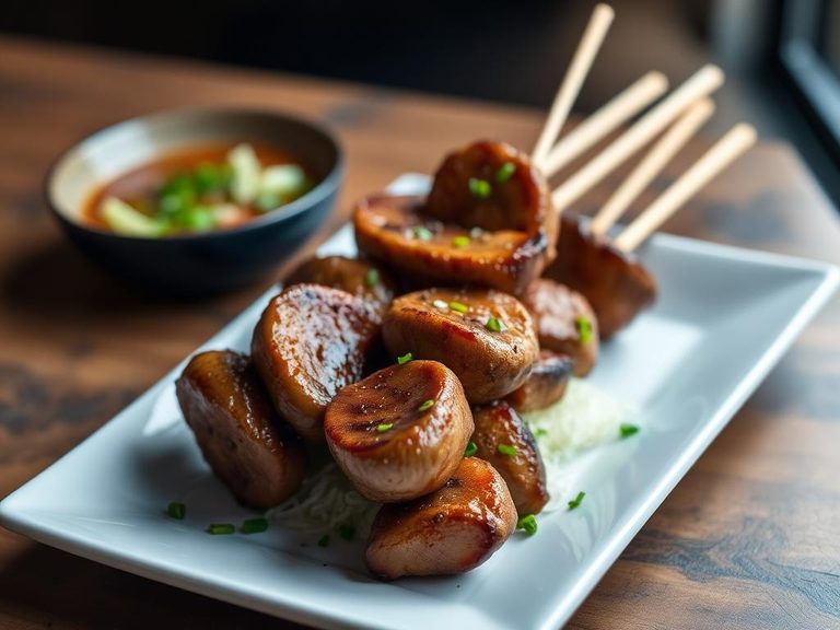 Teriyaki Mushroom Skewers