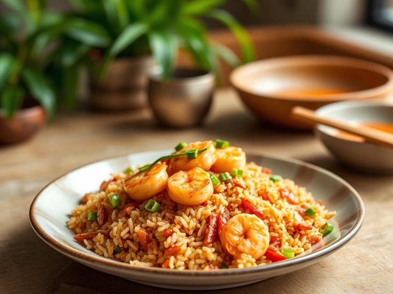 Teriyaki Shrimp Fried Rice
