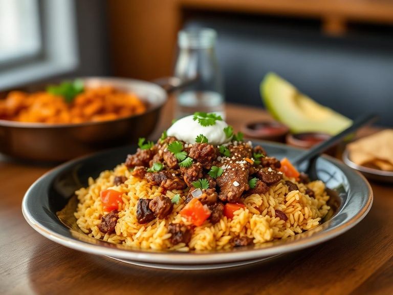 Tex-Mex Beef and Rice Skillet