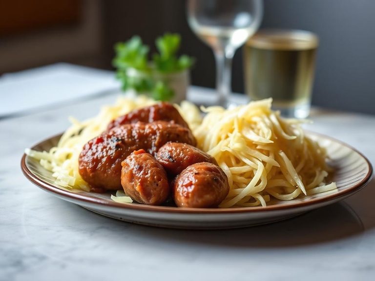 Thüringer with sauerkraut