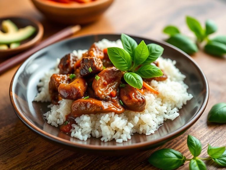 Thai Beef and Basil with Rice