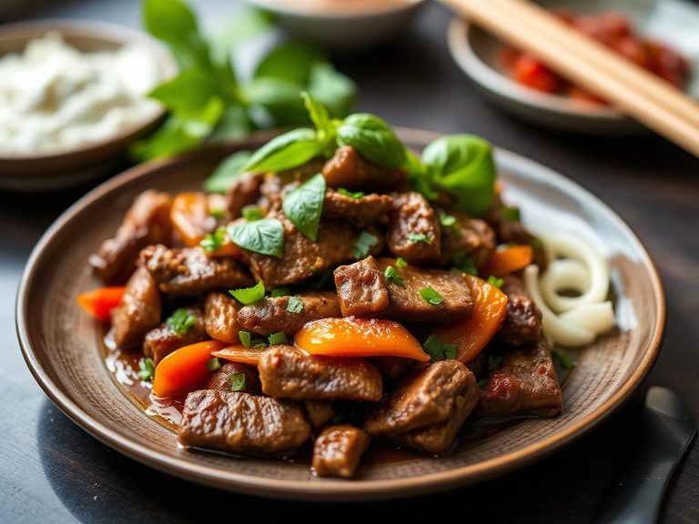 Thai Beef with Basil and Peppers