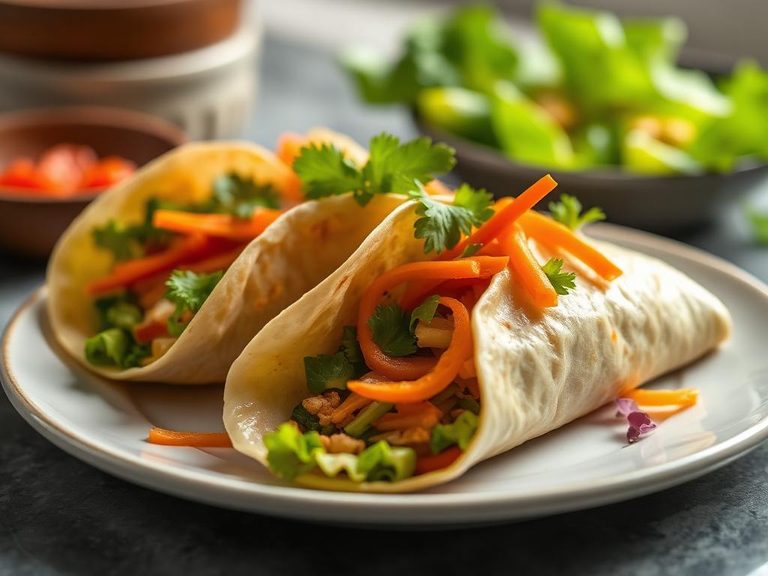 Thai Peanut Vegetable Wrap