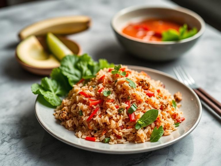 Thai Red Rice Salad