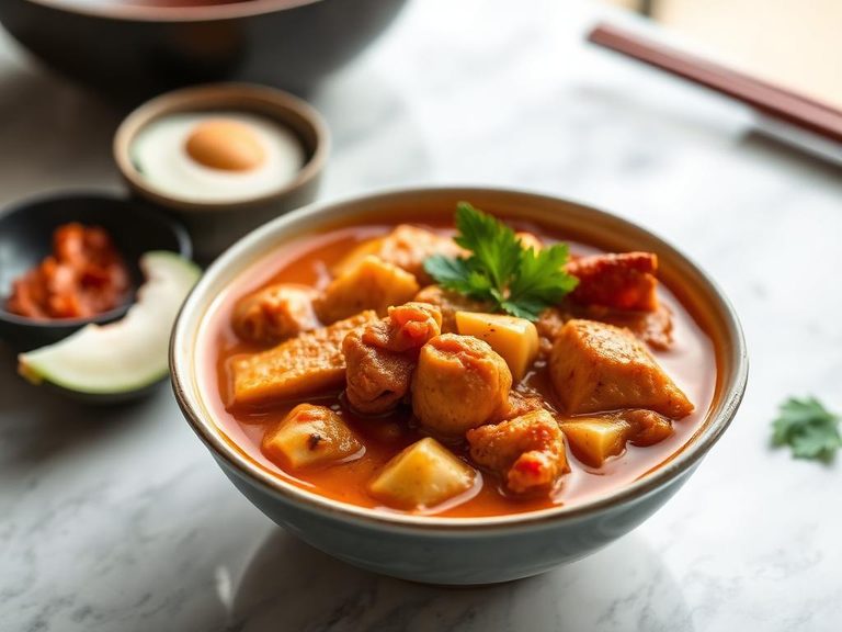 Thai-style curry with coconut milk