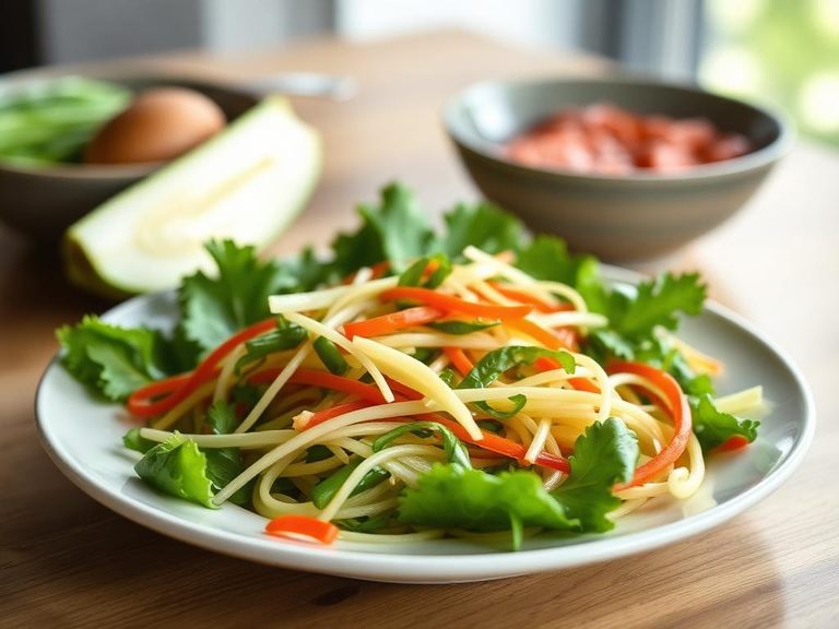 Thai-style green papaya salad (as a substitute)