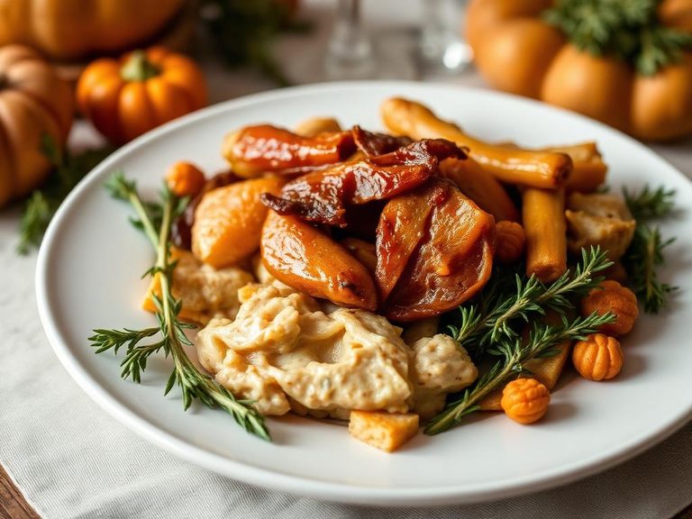Thanksgiving Dinner Plate