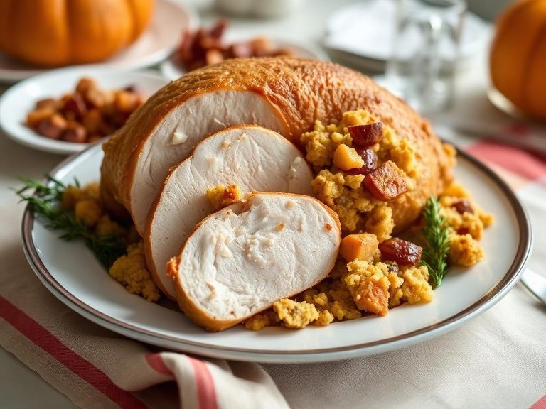 Thanksgiving Turkey with Cornbread Stuffing