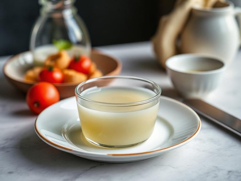 Thickener for consommé and clear soups