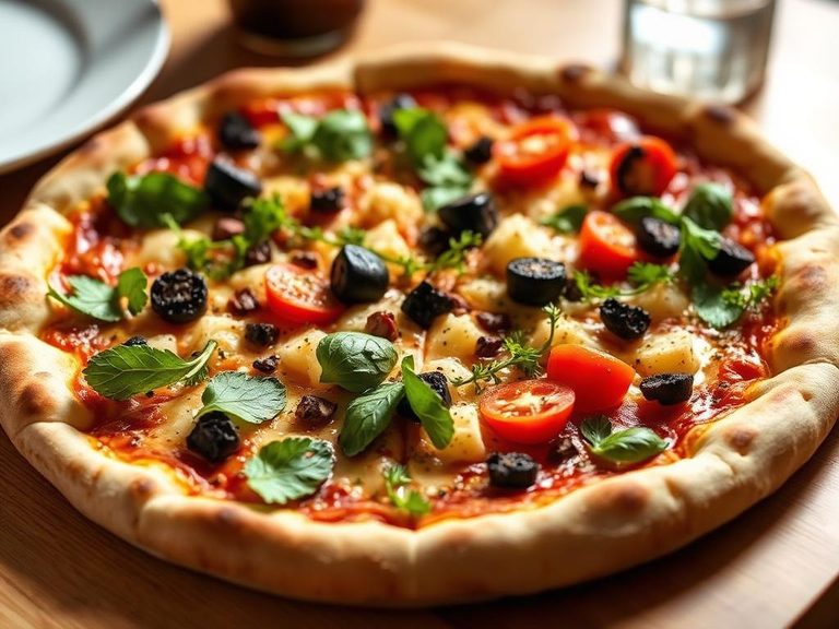 Thin Crust Veggie Pizza