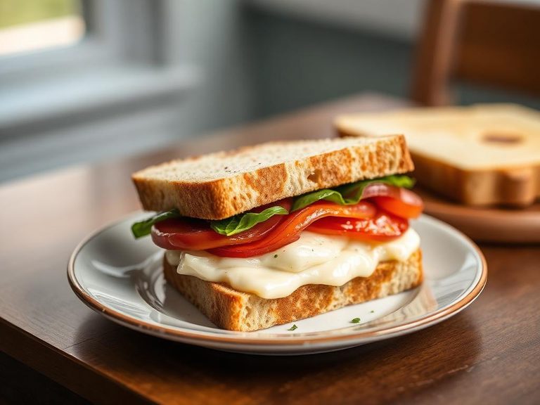 Tilsit cheese sandwich