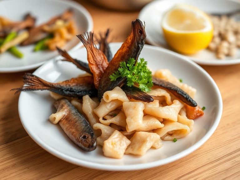 Tipnuk as a side dish with dried fish