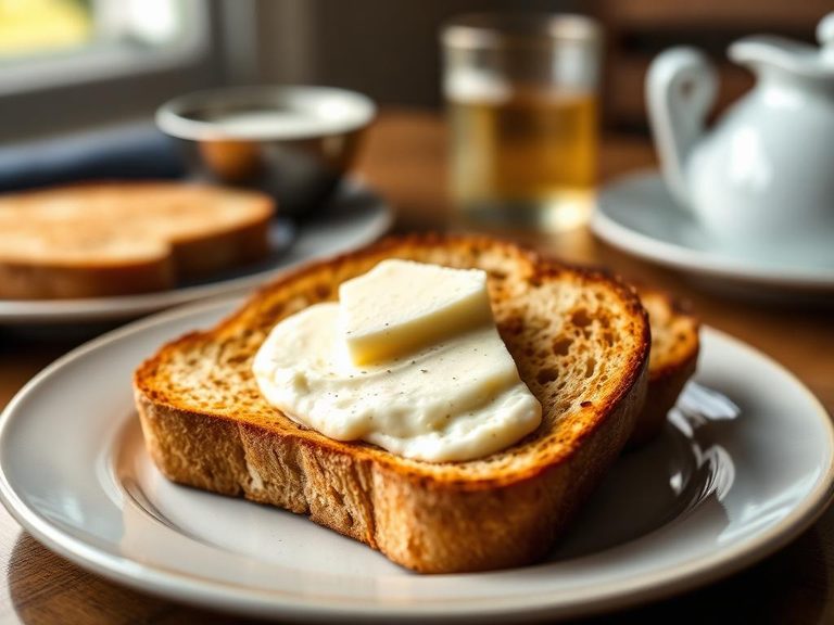 Toast with butter or cream cheese
