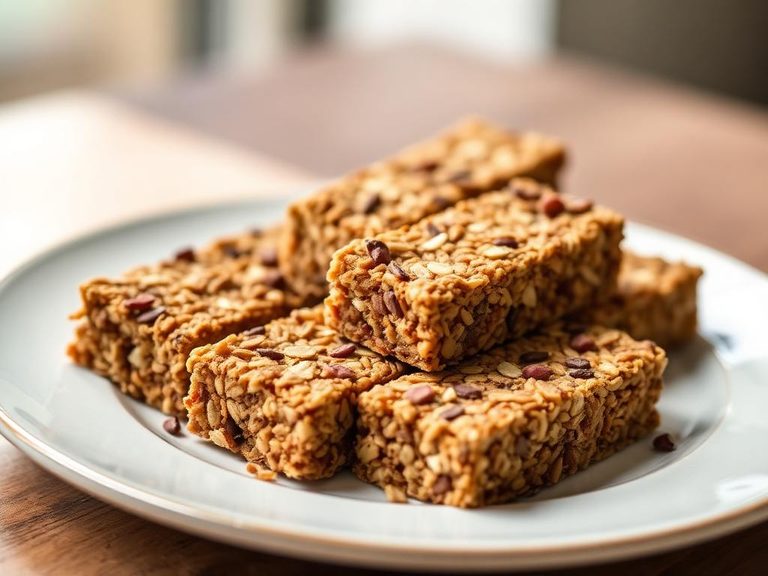 Toasted amaranth granola or energy bars