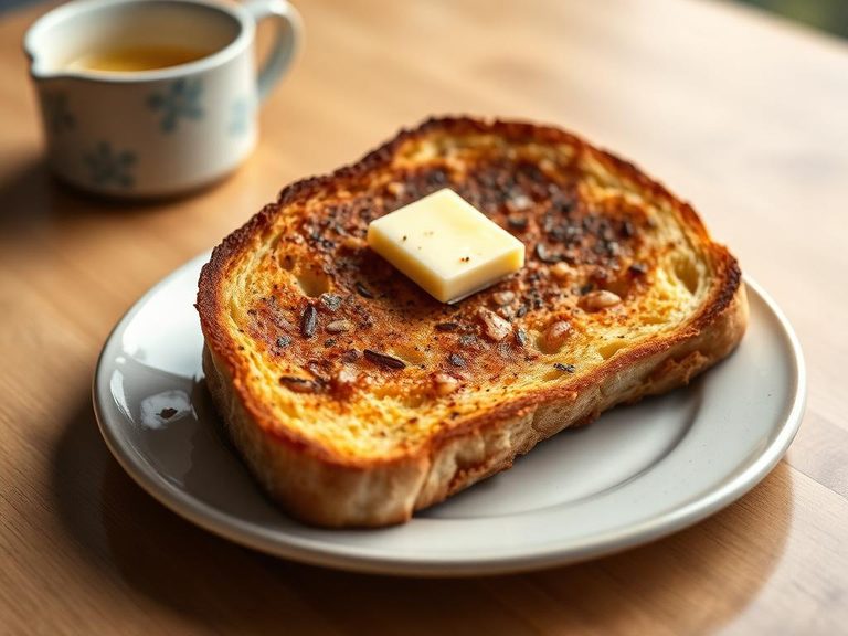 Toasted with butter