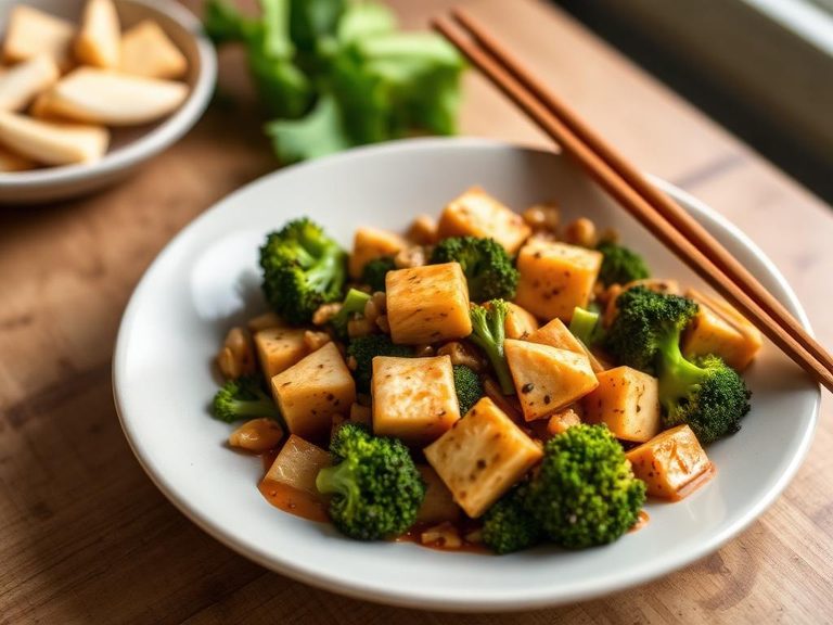 Tofu and Broccoli Stir-Fry