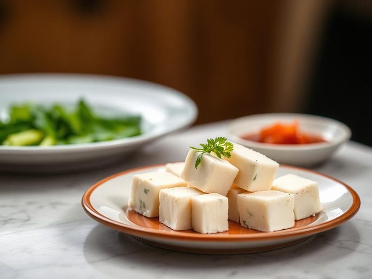 Tofu (from coagulated soy milk)