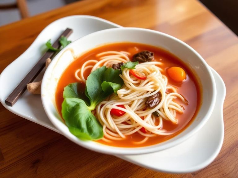 Tom Yum Goong with Noodles