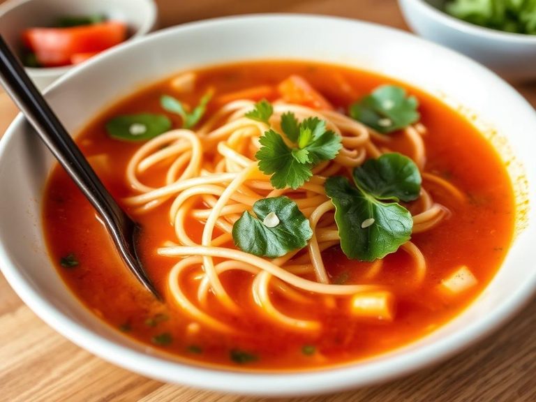 Tom Yum Noodle Soup (Thai)